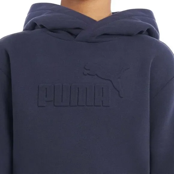 NEW! PUMA Youth Fleece Hoodie with Raised embossed logo and Kangaroo Pockets - Picture 4 of 16